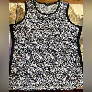 Kerrits Women's Purple and Black Patterned Tank Top